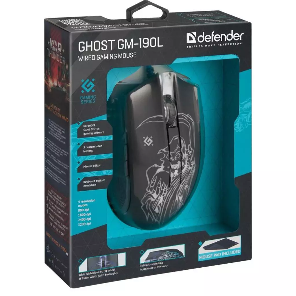 Мышка Defender Ghost GM-190L Black (52190) - 6 Мышка Defender Ghost GM-190L Black (52190) - 6