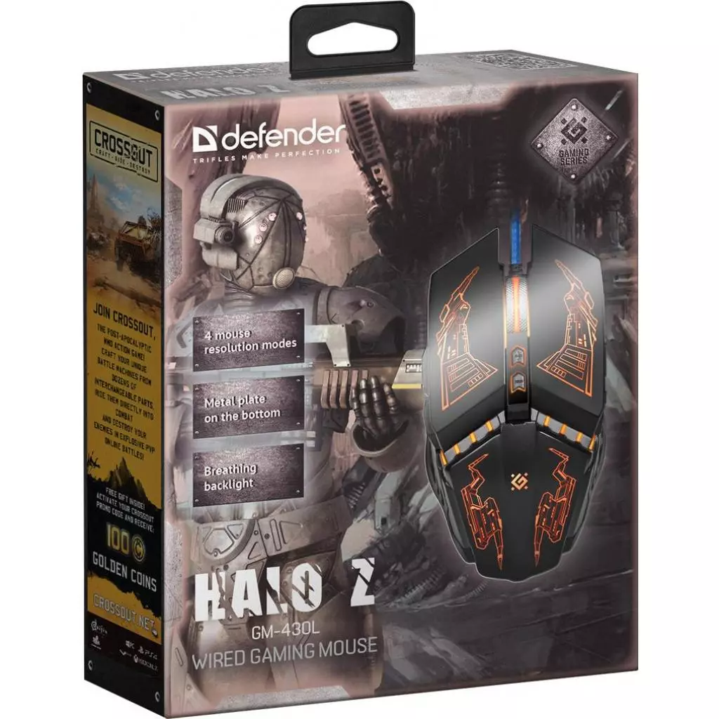 Мышка Defender Halo Z GM-430L Black (52430) - 5 Мышка Defender Halo Z GM-430L Black (52430) - 5