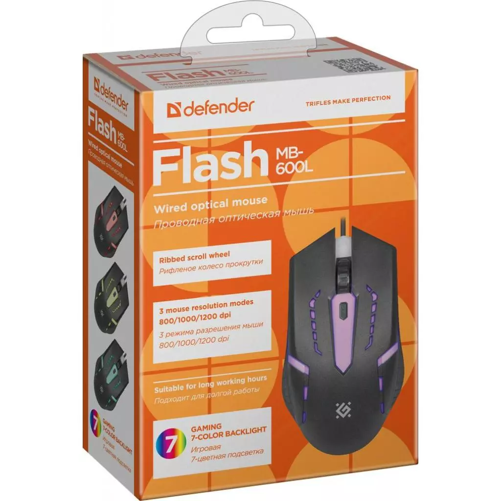 Мышка Defender Flash MB-600L Black (52600) - 6 Мышка Defender Flash MB-600L Black (52600) - 6