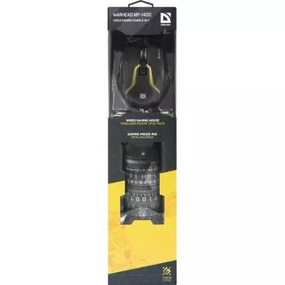 Мышка Defender Warhead MP-1400 kit mouse+mouse pad Black (52704) - 5