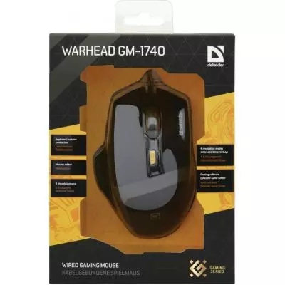 Мышка Defender Warhead GM-1740 Black (52740) - 4 Мышка Defender Warhead GM-1740 Black (52740) - 4
