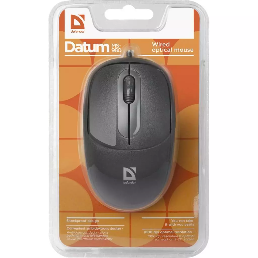 Мышка Defender Datum MS-980 Black (52980) - 1 Мышка Defender Datum MS-980 Black (52980) - 1