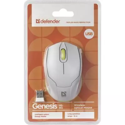 Мышка Defender Genesis MB-865 White-Green (52867) - 3 Мышка Defender Genesis MB-865 White-Green (52867) - 3