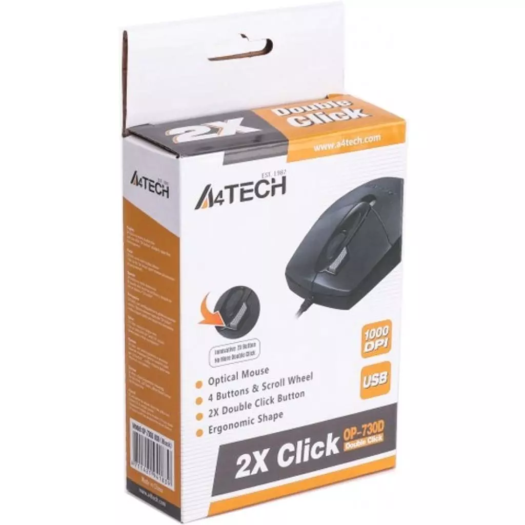 Мышка A4Tech OP-730D Black - 5 Мышка A4Tech OP-730D Black - 5