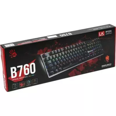 Клавиатура A4tech Bloody B760 LK-Orange switches Black - 3