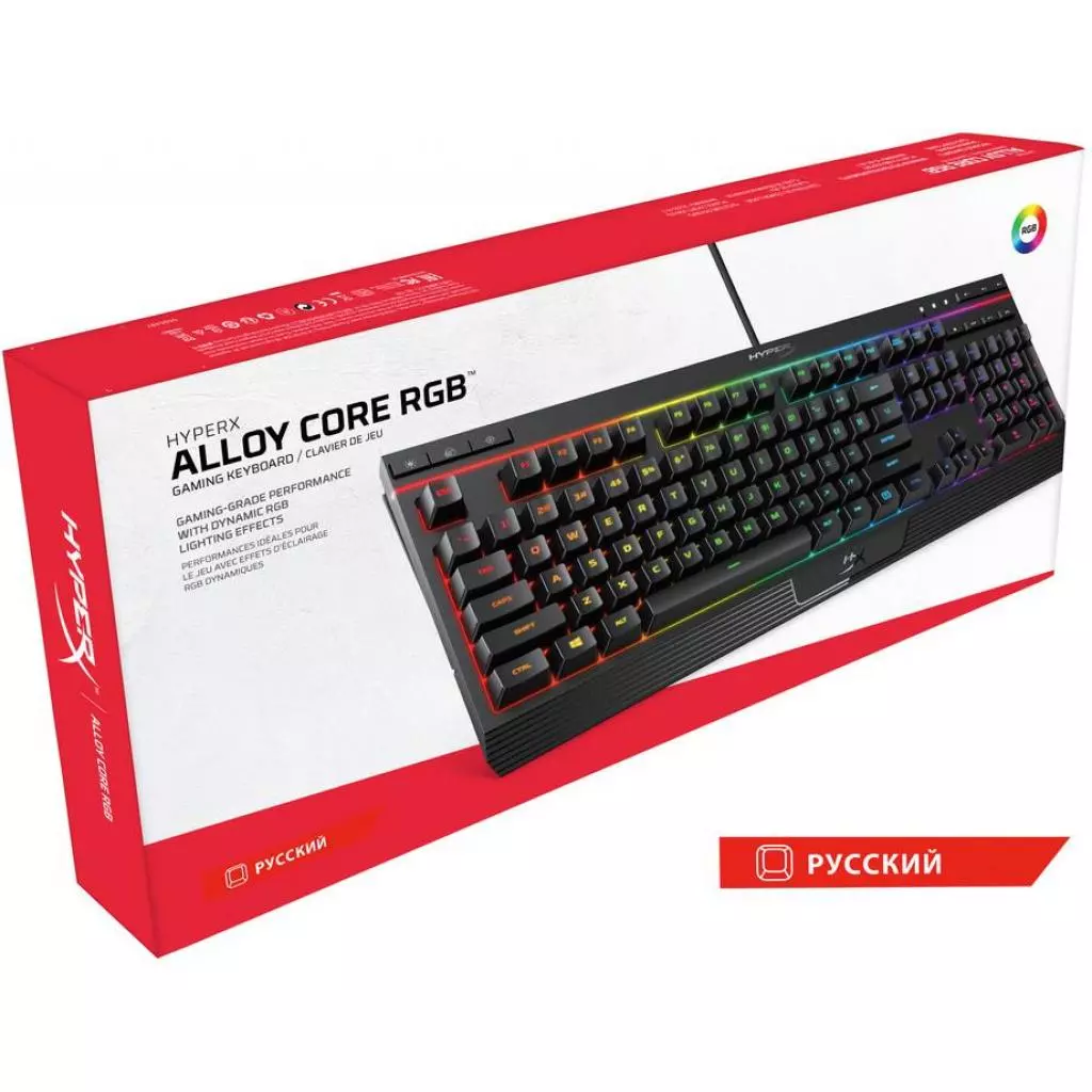 Клавиатура HyperX Alloy Core RGB (HX-KB5ME2-RU) - 5 Клавиатура HyperX Alloy Core RGB (HX-KB5ME2-RU) - 5