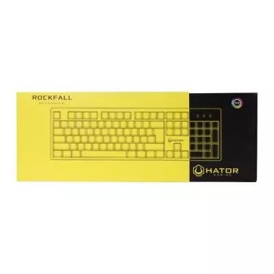 Клавиатура Hator Rockfall Yellow Edition Mechanical Red RU (HTK-603) - 5 Клавиатура Hator Rockfall Yellow Edition Mechanical Red RU (HTK-603) - 5