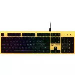 Клавиатура Hator Rockfall Yellow Edition Mechanical Red RU (HTK-603)