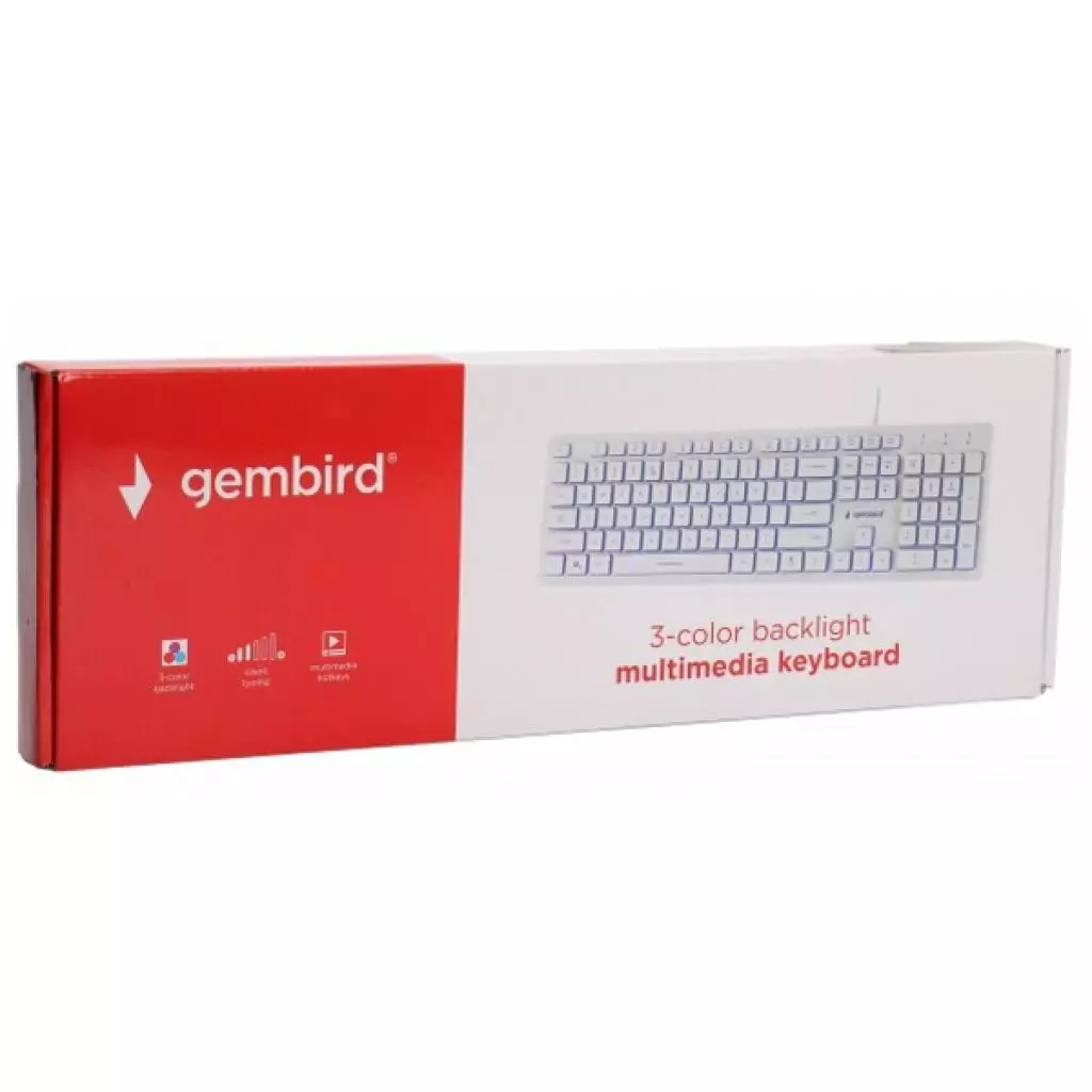 Клавиатура Gembird KB-UML3-01-W-RU - 4 Клавиатура Gembird KB-UML3-01-W-RU - 4