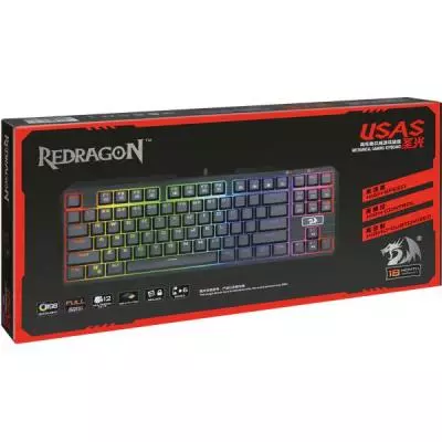 Клавиатура Redragon Usas RU Black (74674) - 7
