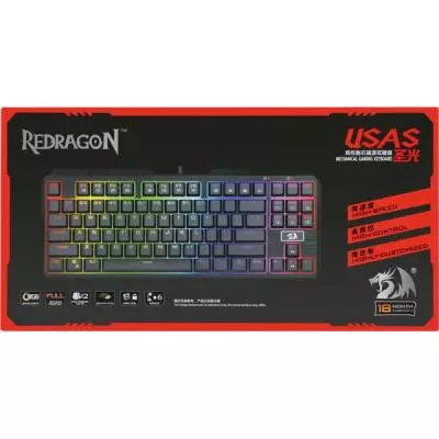Клавиатура Redragon Usas RU Black (74674) - 8