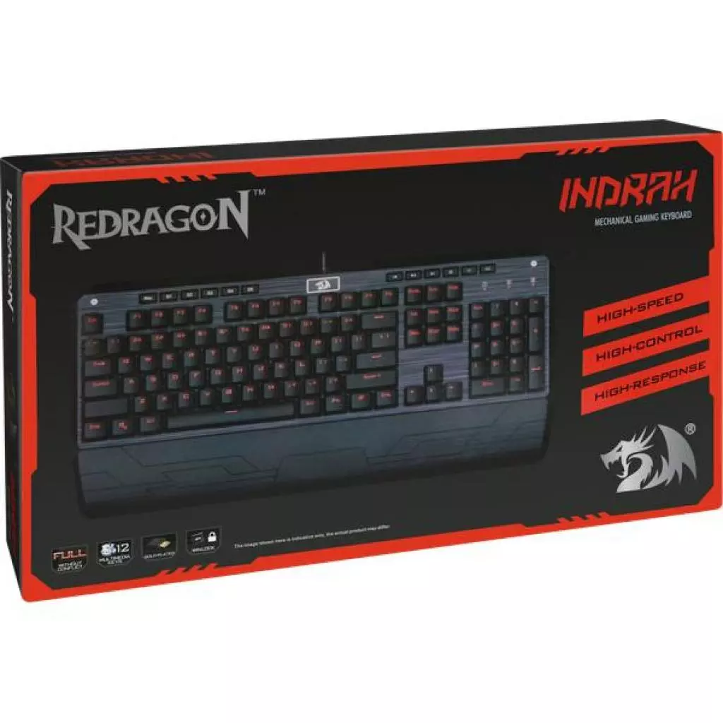 Клавиатура Redragon Indrah RU Black (70449) - 7