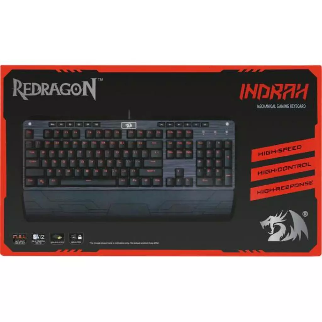 Клавиатура Redragon Indrah RU Black (70449) - 8
