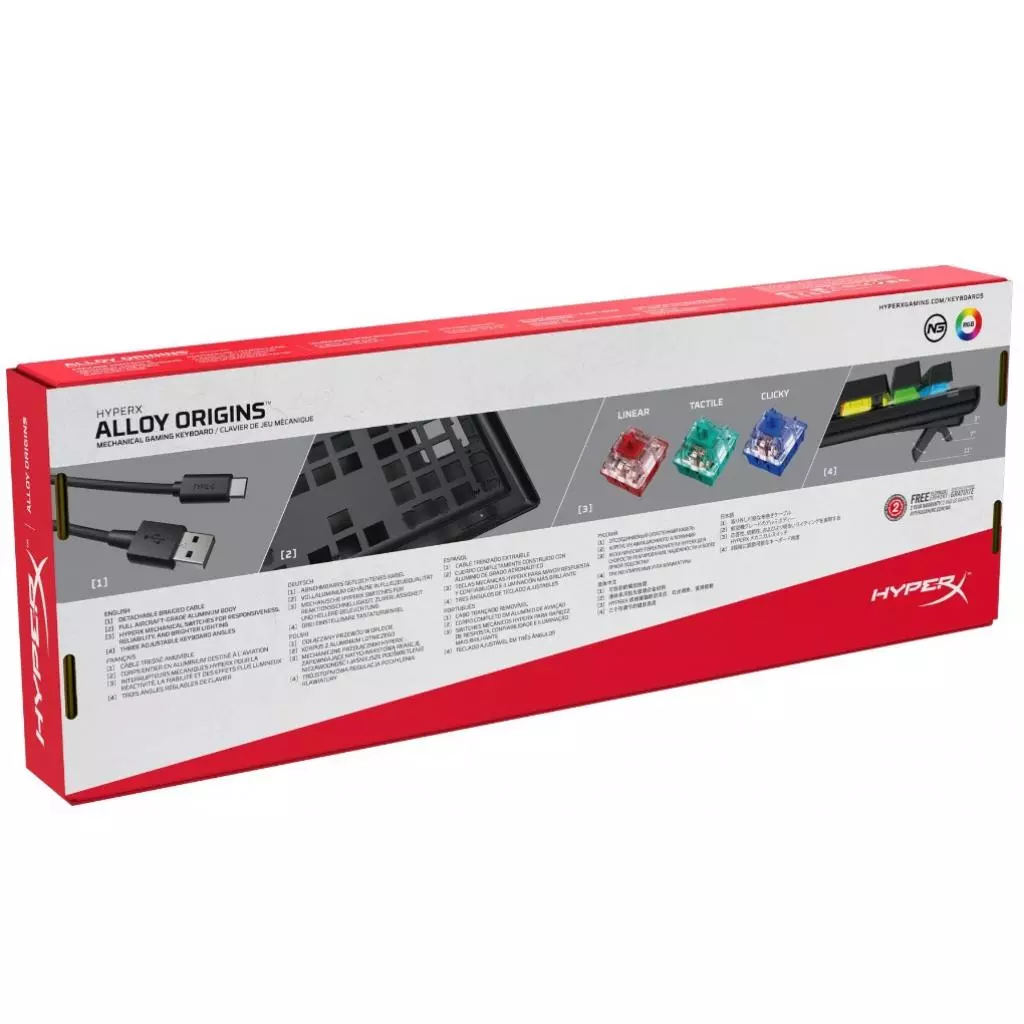 Клавиатура HyperX Alloy Origins (HX-KB6RDX-RU) - 6 Клавиатура HyperX Alloy Origins (HX-KB6RDX-RU) - 6