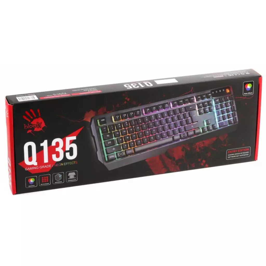 Клавиатура A4Tech Bloody Q135 Black - 3 Клавиатура A4Tech Bloody Q135 Black - 3