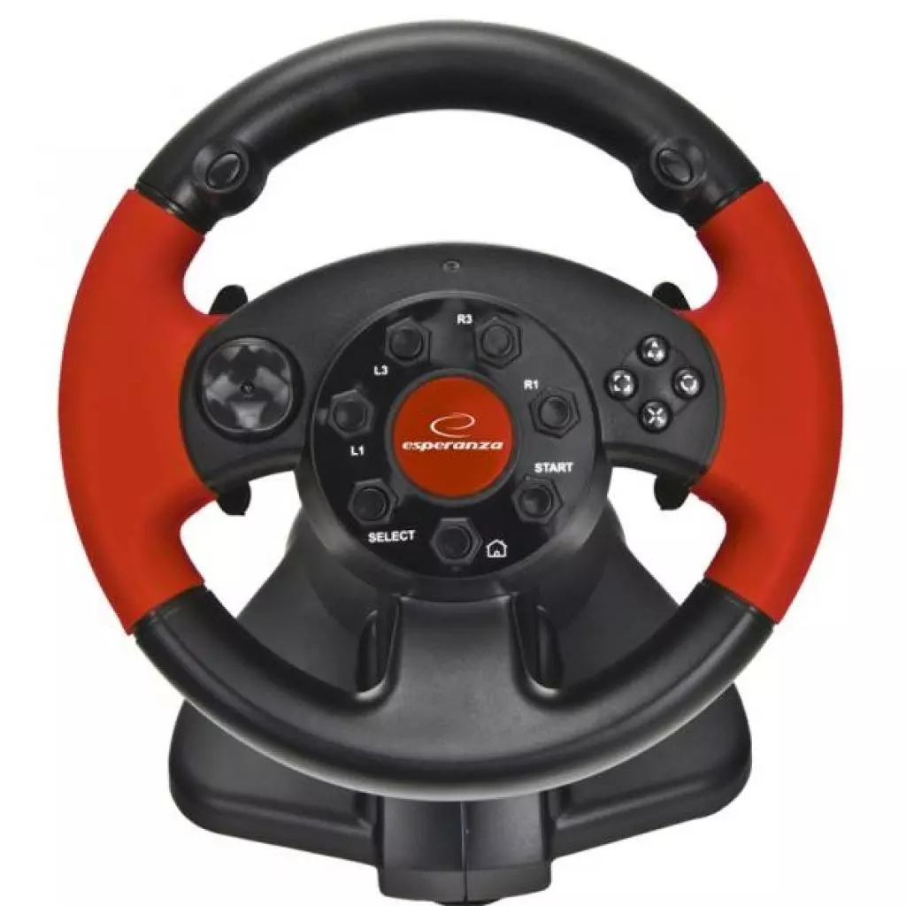 Руль Esperanza PC/PS1/PS2/PS3 Black-Red (EG103) - 2 Руль Esperanza PC/PS1/PS2/PS3 Black-Red (EG103) - 2