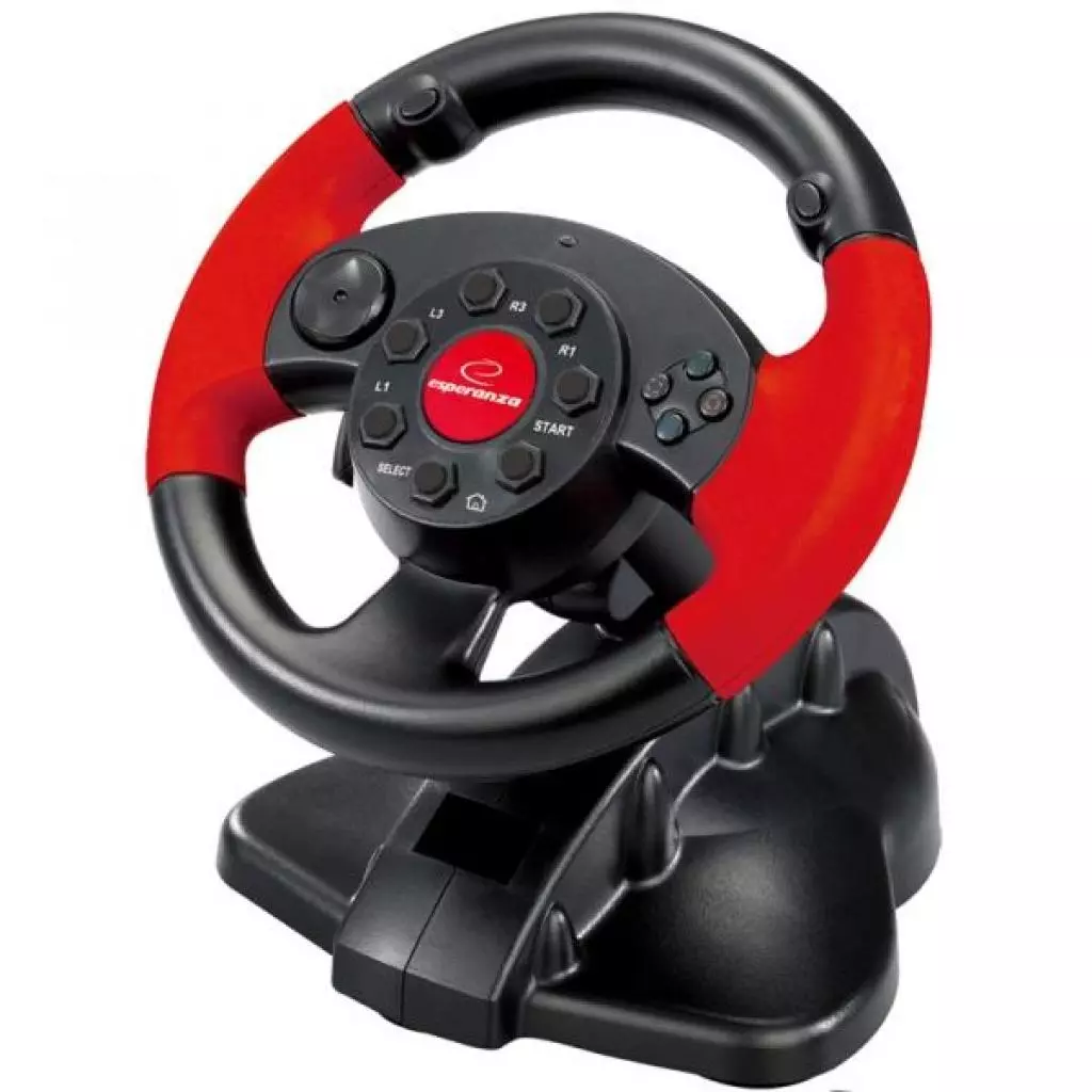 Руль Esperanza PC/PS1/PS2/PS3 Black-Red (EG103) - 3 Руль Esperanza PC/PS1/PS2/PS3 Black-Red (EG103) - 3