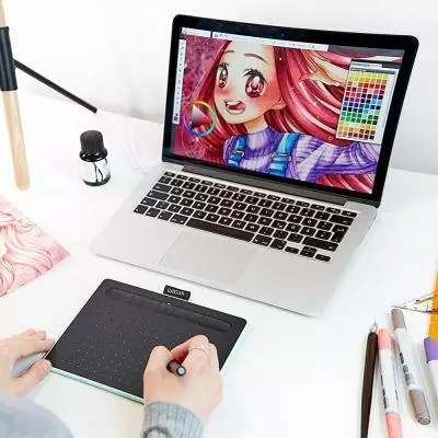 Графический планшет Wacom Intuos S Bluetooth pistachio (CTL-4100WLE-N) - 10 Графический планшет Wacom Intuos S Bluetooth pistachio (CTL-4100WLE-N) - 10