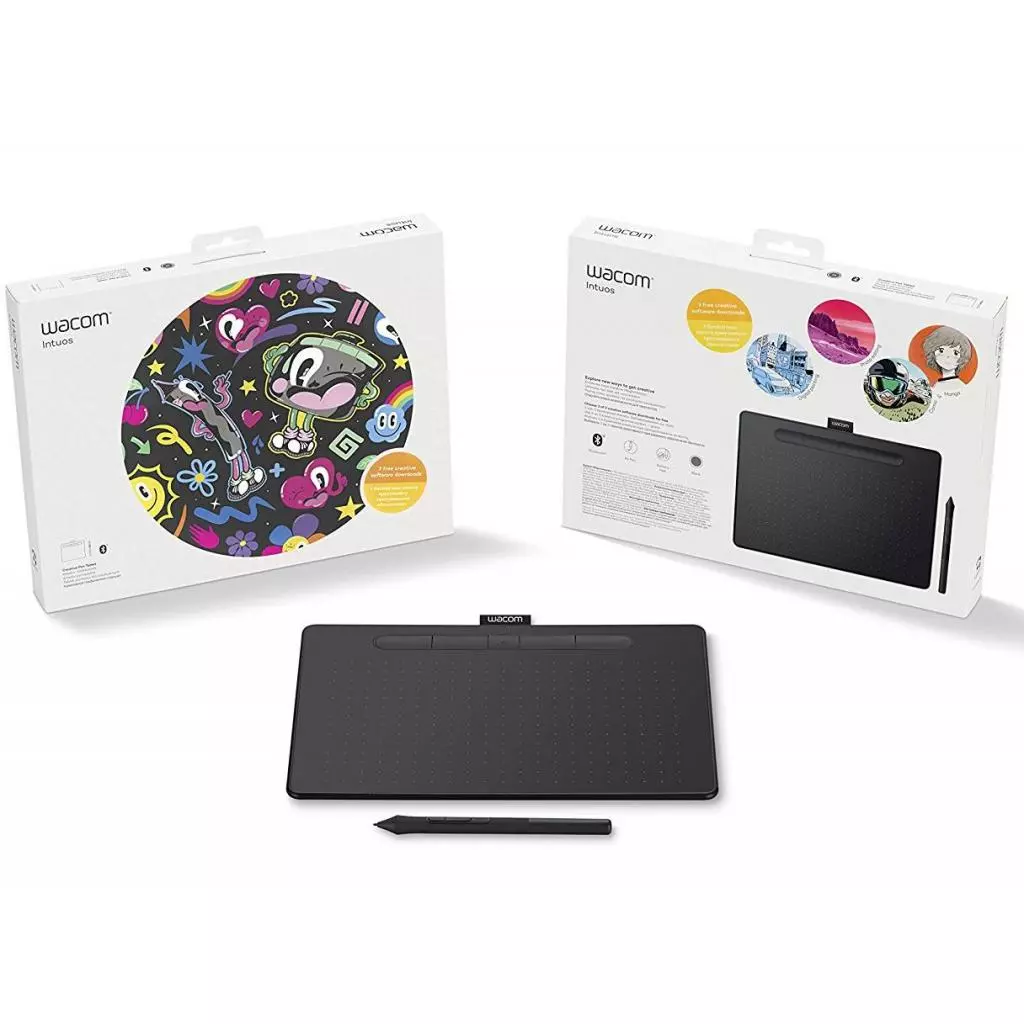 Графический планшет Wacom Intuos M Bluetooth black (CTL-6100WLK-N) - 8 Графический планшет Wacom Intuos M Bluetooth black (CTL-6100WLK-N) - 8