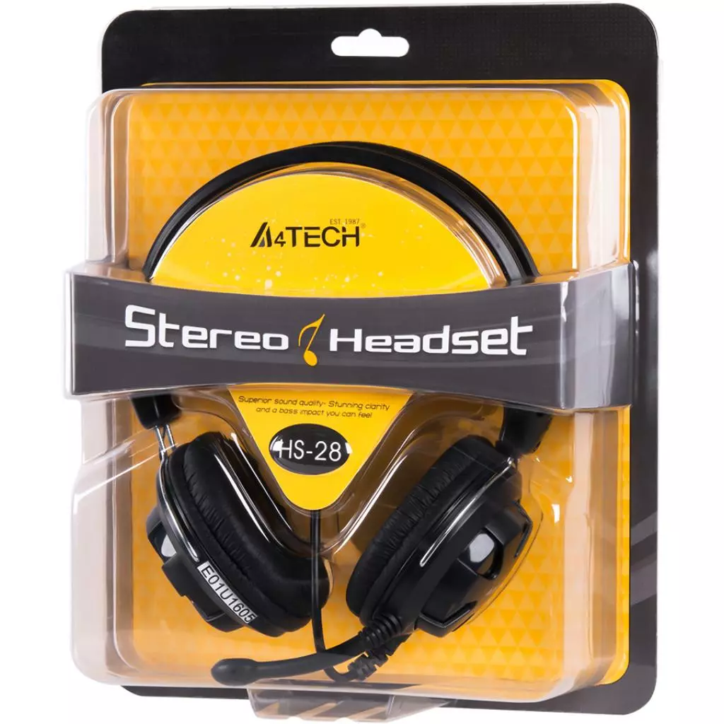 Наушники A4Tech HS-28 Black (HS-28-1) - 6 Наушники A4Tech HS-28 Black (HS-28-1) - 6