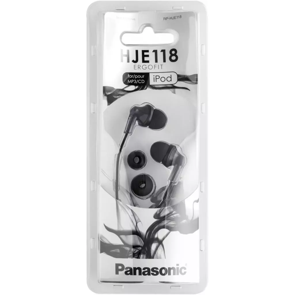 Наушники Panasonic RP-HJE118GU-K - 3 Наушники Panasonic RP-HJE118GU-K - 3