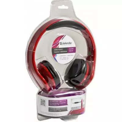 Наушники Defender Accord HN-047 Red (63046) - 1 Наушники Defender Accord HN-047 Red (63046) - 1