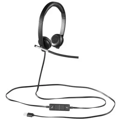 Наушники Logitech H650e Dual USB Wired Headset (981-000519) - 3 Наушники Logitech H650e Dual USB Wired Headset (981-000519) - 3