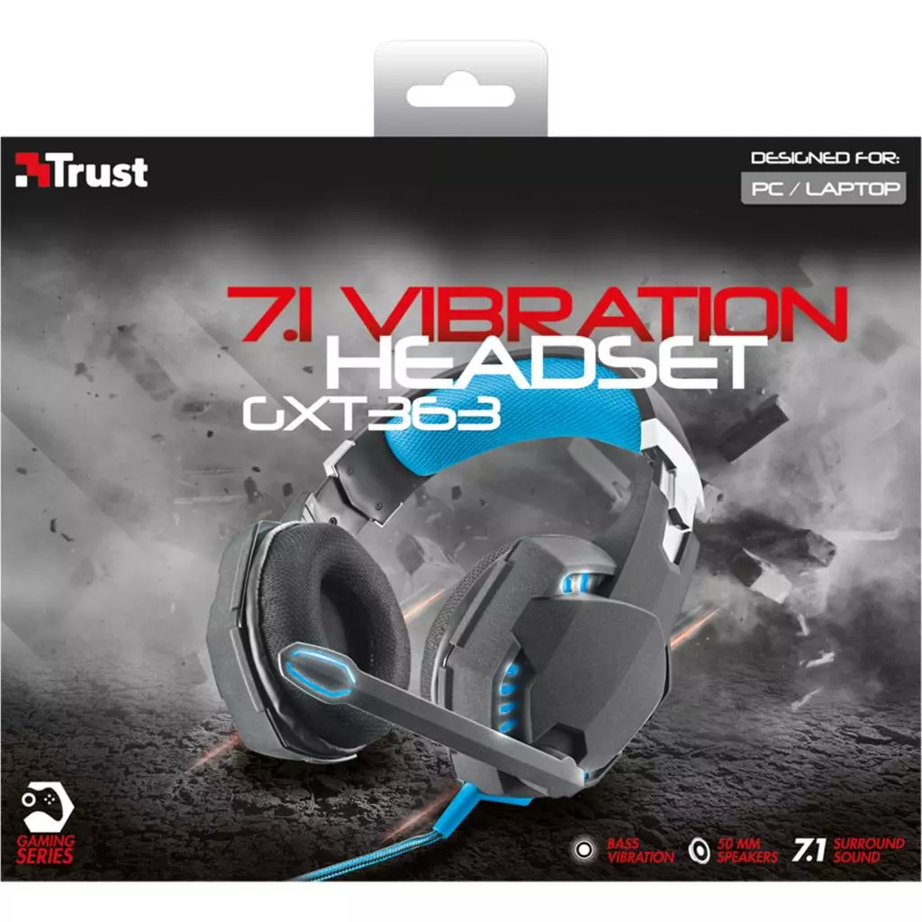 Наушники Trust GXT 363 7.1 Bass Vibration Headset (20407) - 6