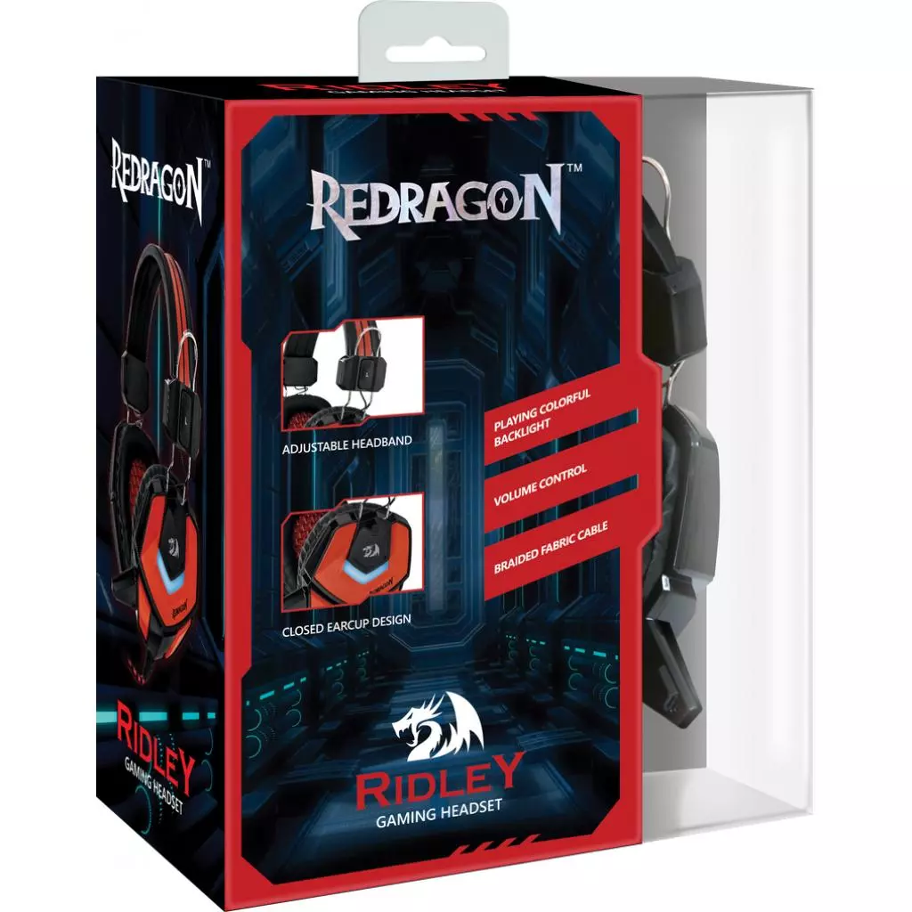 Наушники Redragon Ridley Black-Red (64204) - 4 Наушники Redragon Ridley Black-Red (64204) - 4