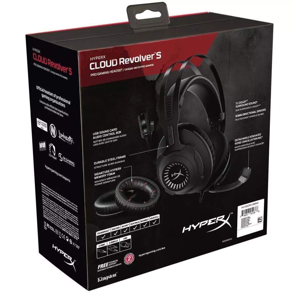 Наушники HyperX Cloud Revolver S (HX-HSCRS-GM/EE / HX-HSCRS-GM/EM) - 8