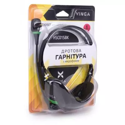 Наушники Vinga HSC015 Black (HSC015BK) - 3 Наушники Vinga HSC015 Black (HSC015BK) - 3
