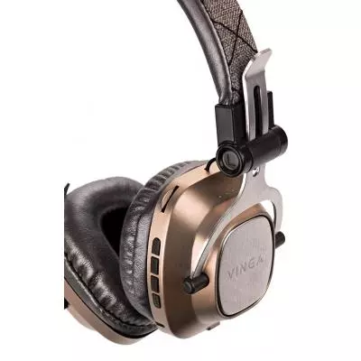 Наушники Vinga HBT050 Bluetooth Brown (HBT050BR) - 6 Наушники Vinga HBT050 Bluetooth Brown (HBT050BR) - 6