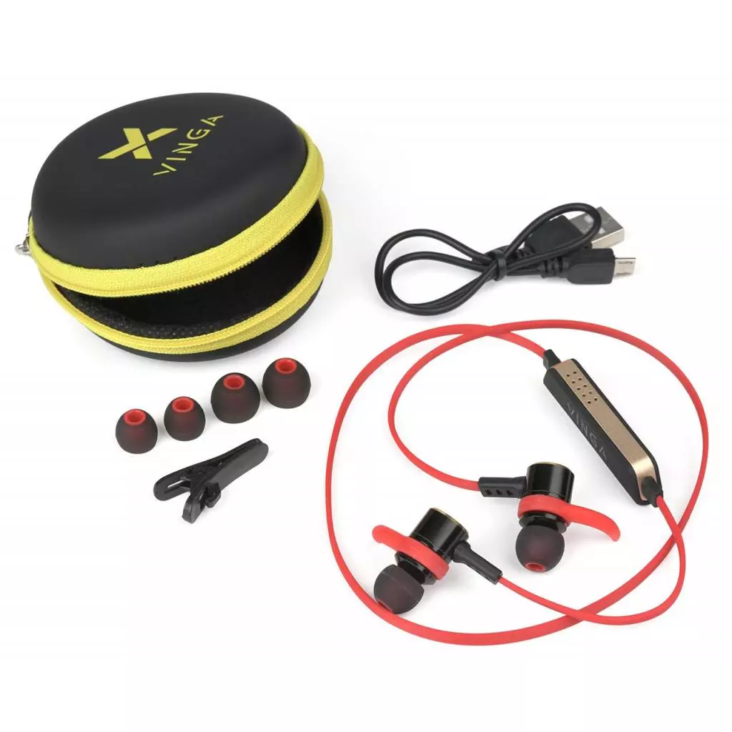 Наушники Vinga EBT050 Bluetooth Red (EBT050RD) - 4 Наушники Vinga EBT050 Bluetooth Red (EBT050RD) - 4