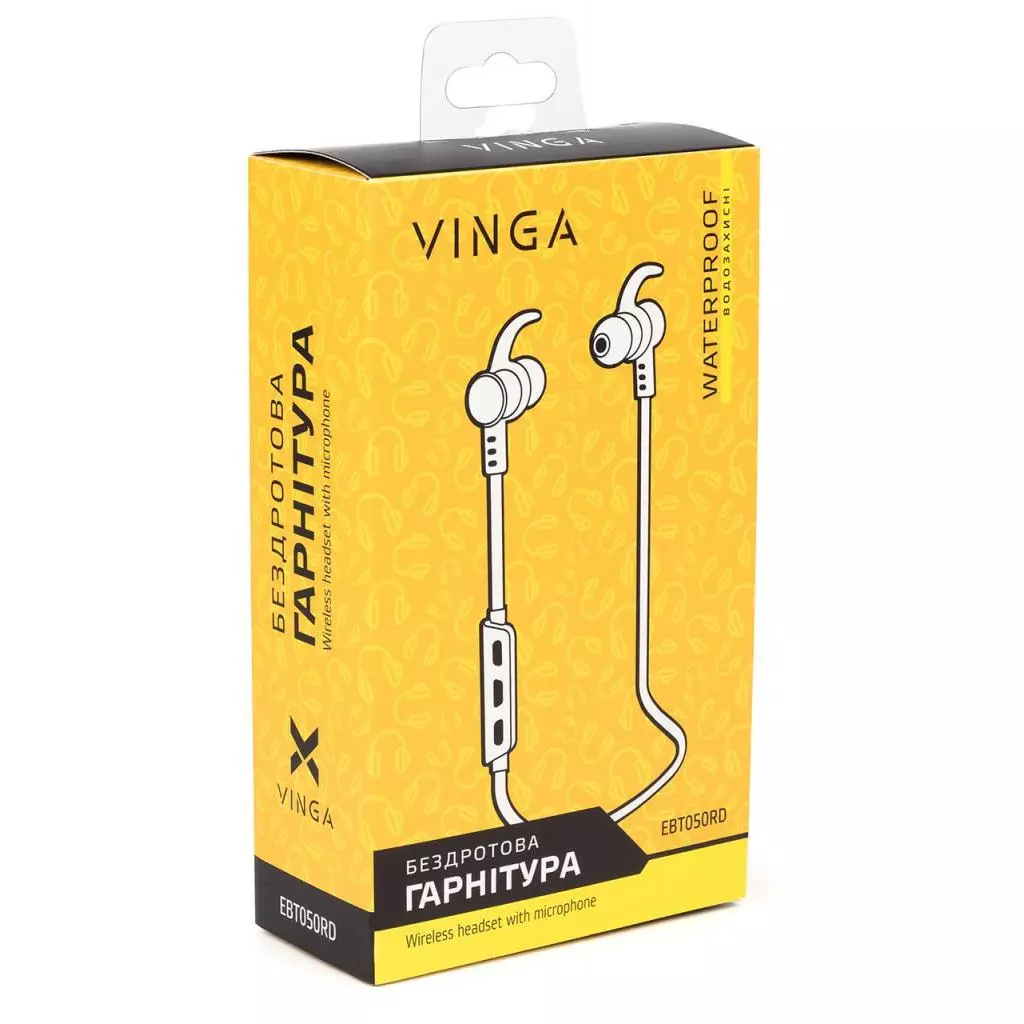 Наушники Vinga EBT050 Bluetooth Red (EBT050RD) - 8 Наушники Vinga EBT050 Bluetooth Red (EBT050RD) - 8