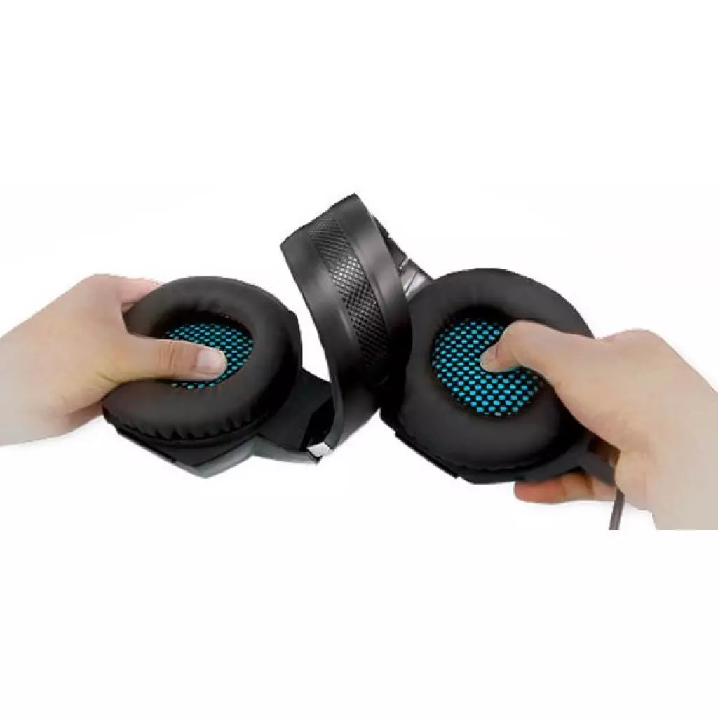 Наушники REAL-EL GDX-7500 black-blue - 6 Наушники REAL-EL GDX-7500 black-blue - 6