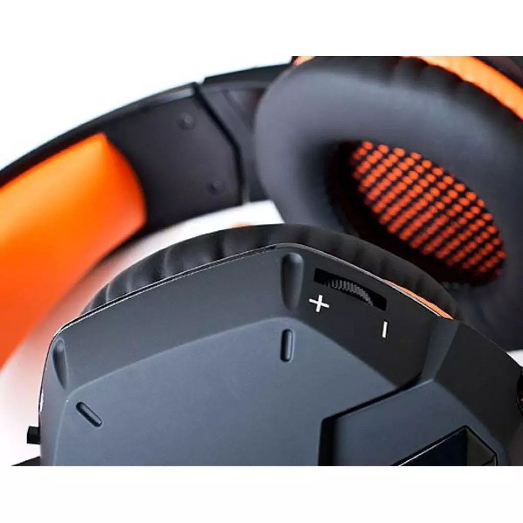 Наушники REAL-EL GDX-7700 SURROUND 7.1 black-orange - 3