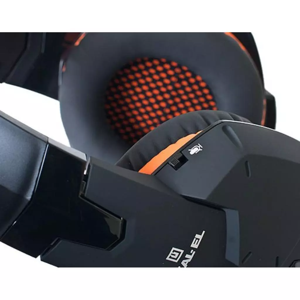 Наушники REAL-EL GDX-7700 SURROUND 7.1 black-orange - 4