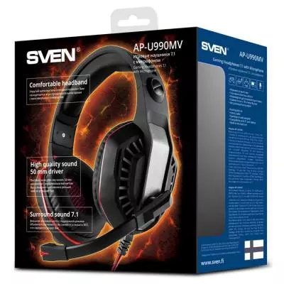Наушники Sven AP-U990MV black-red - 8