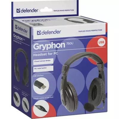 Наушники Defender Gryphon 750U USB (63752) - 4