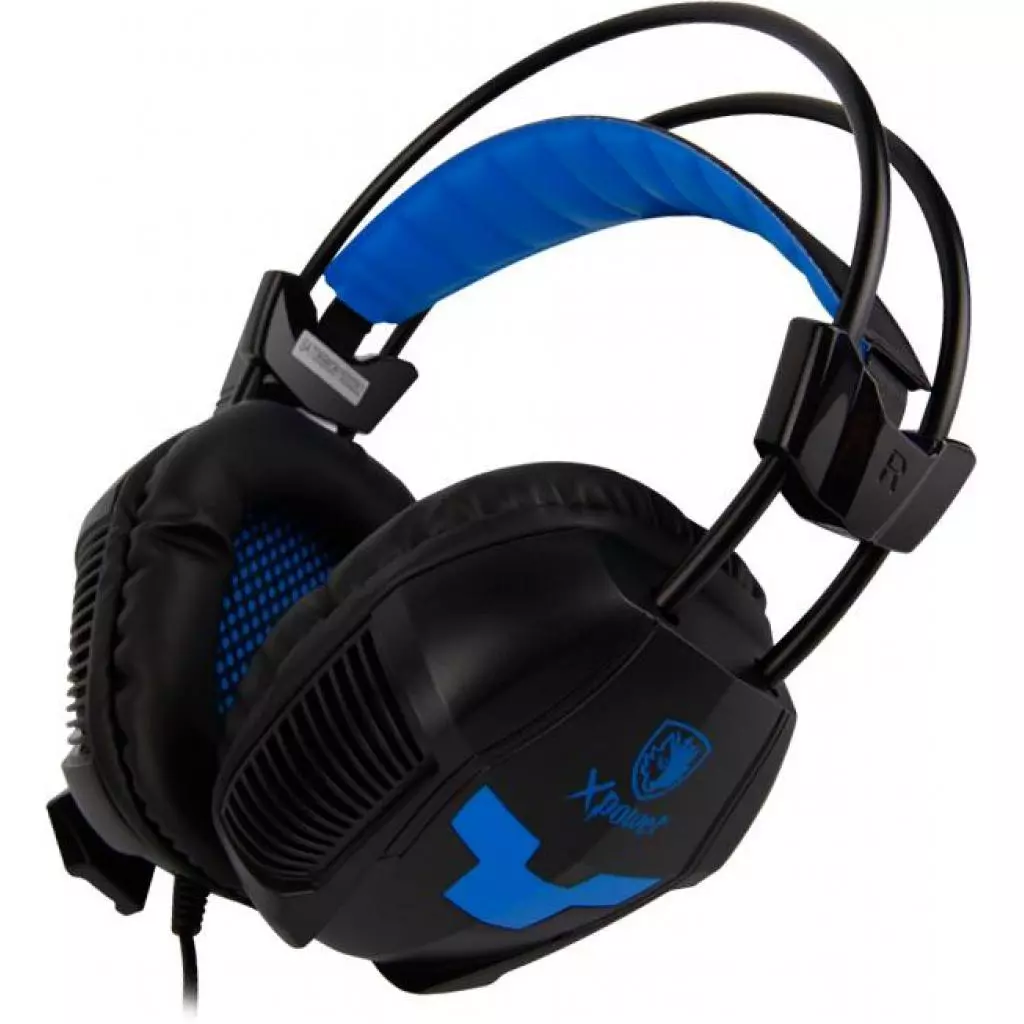 Наушники Sades Xpower Black/Blue (SA706-B-BL) - 4