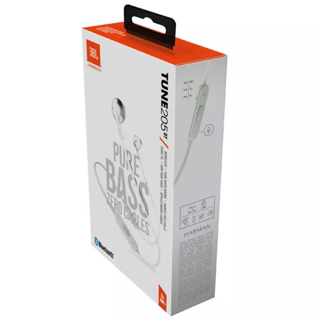 Наушники JBL T205BT Silver (JBLT205BTSIL) - 4