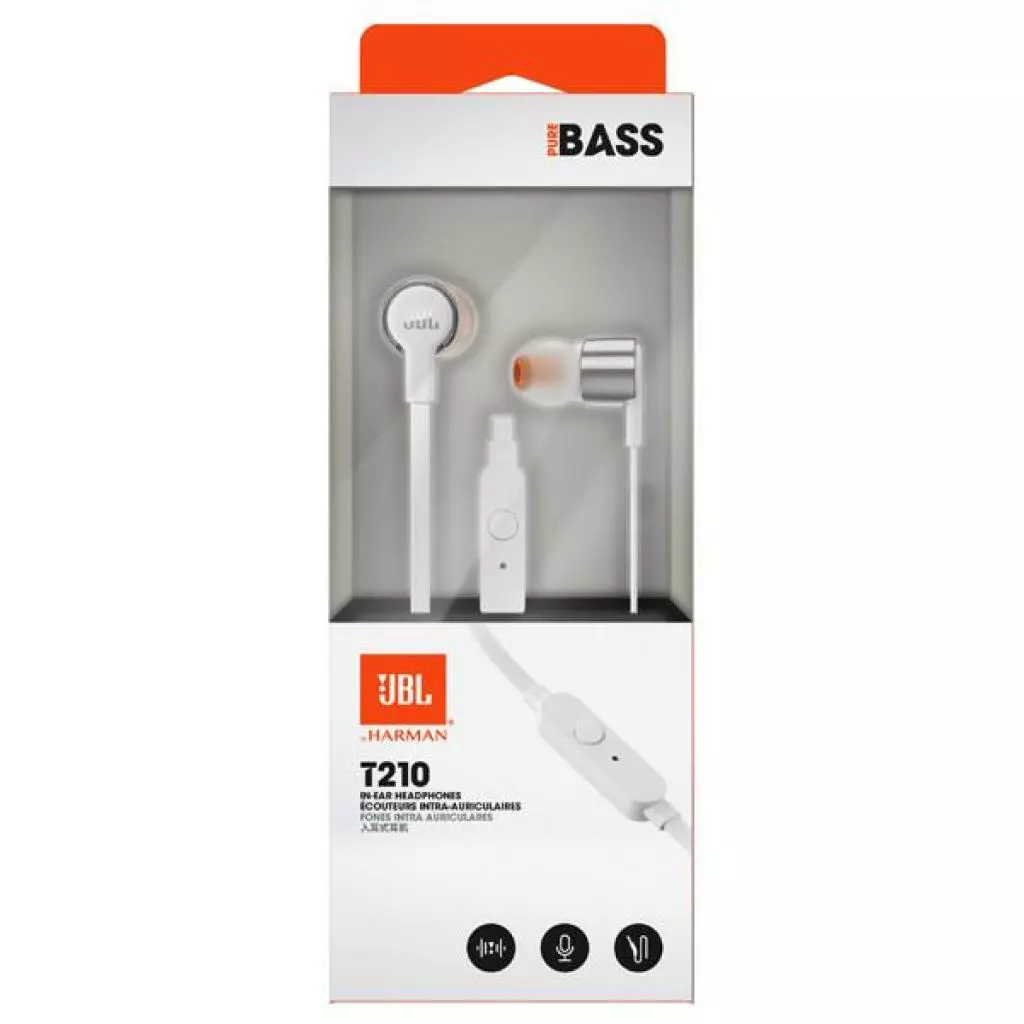 Наушники JBL T210 Grey (JBLT210GRY) - 8 Наушники JBL T210 Grey (JBLT210GRY) - 8