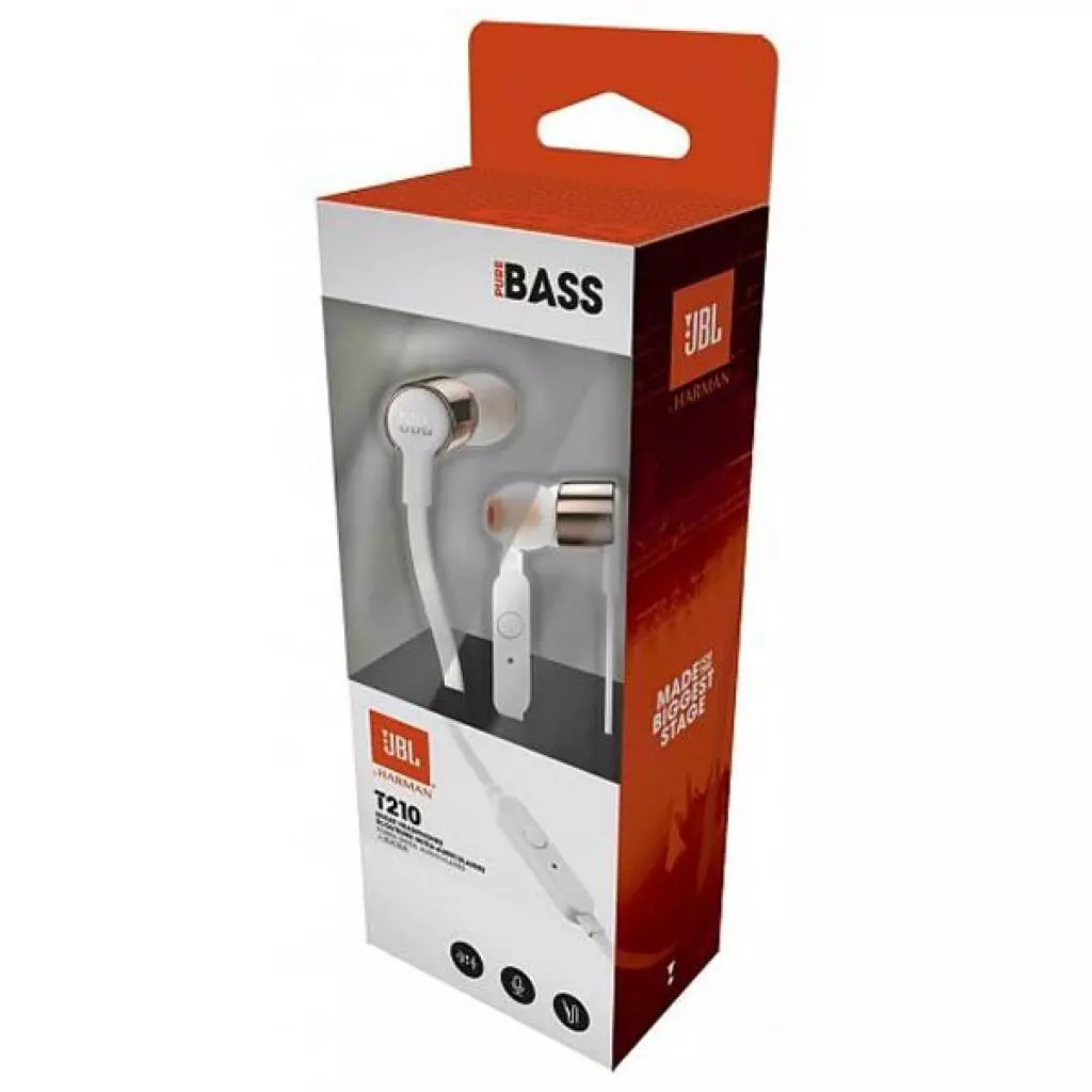 Наушники JBL T210 Rose Gold (JBLT210RGD) - 8 Наушники JBL T210 Rose Gold (JBLT210RGD) - 8