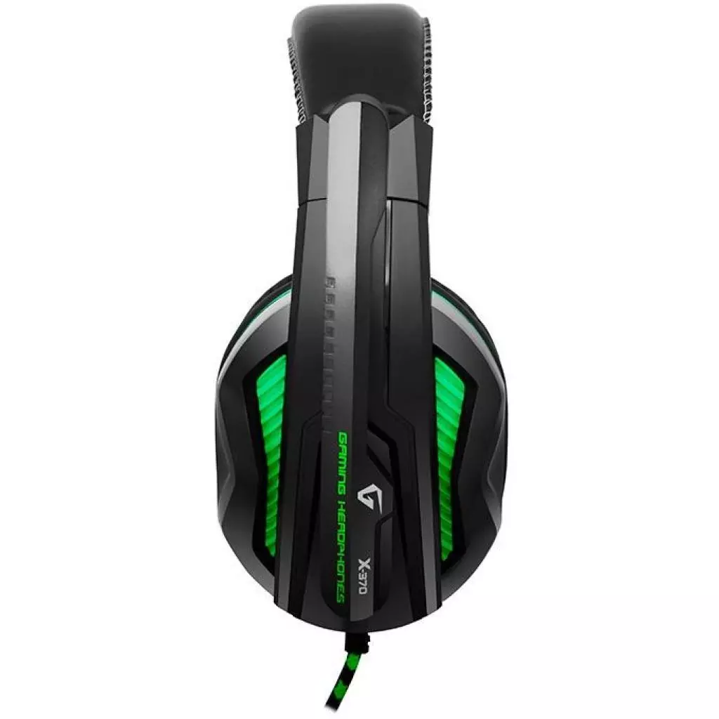 Наушники Gemix X-370 black-green - 1 Наушники Gemix X-370 black-green - 1