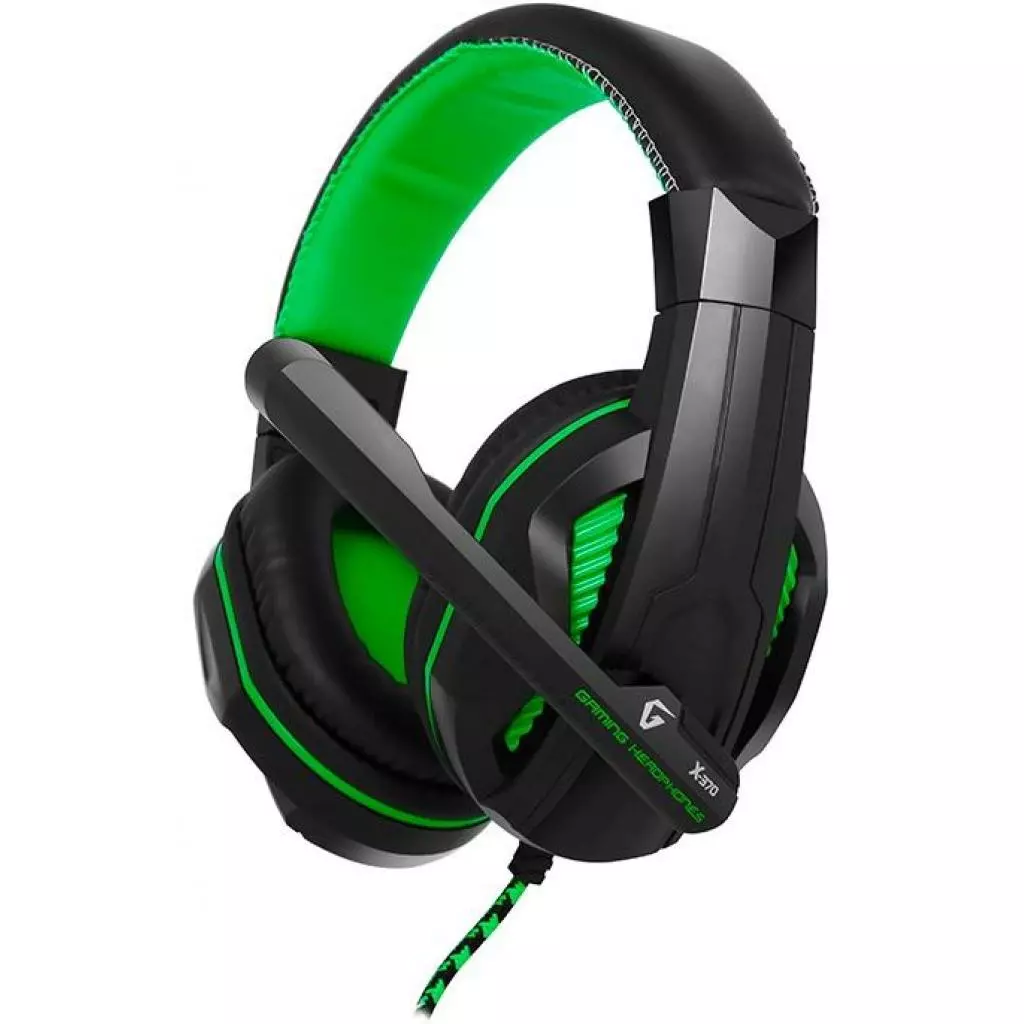 Наушники Gemix X-370 black-green