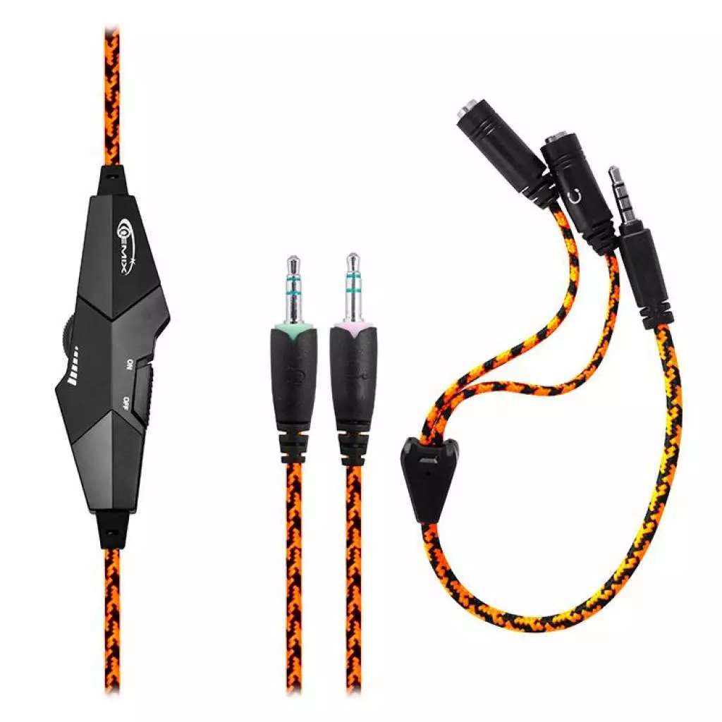 Наушники Gemix X-370 black-orange - 3 Наушники Gemix X-370 black-orange - 3