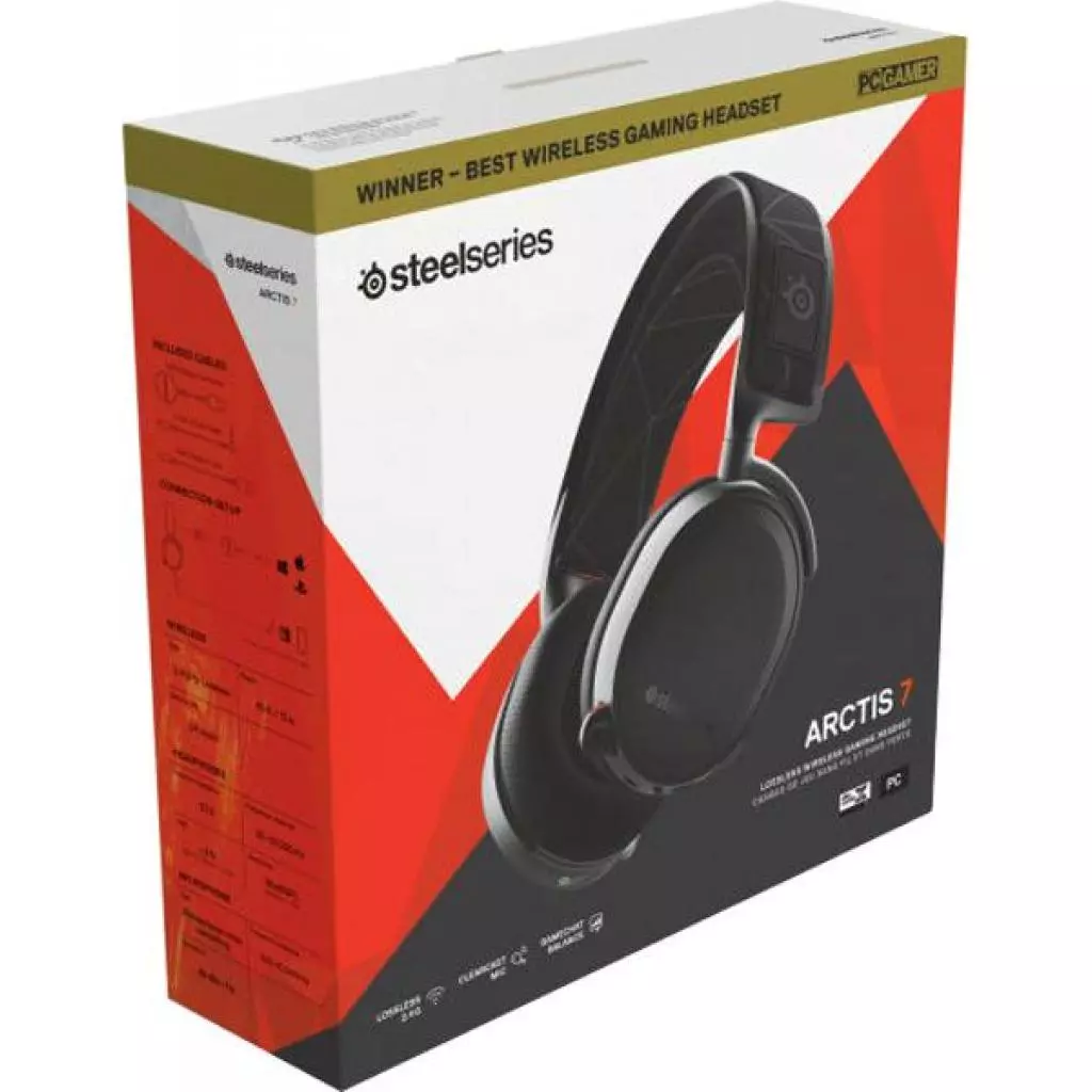Наушники SteelSeries Arctis 7 Black 2019 Edition (61505) - 3 Наушники SteelSeries Arctis 7 Black 2019 Edition (61505) - 3