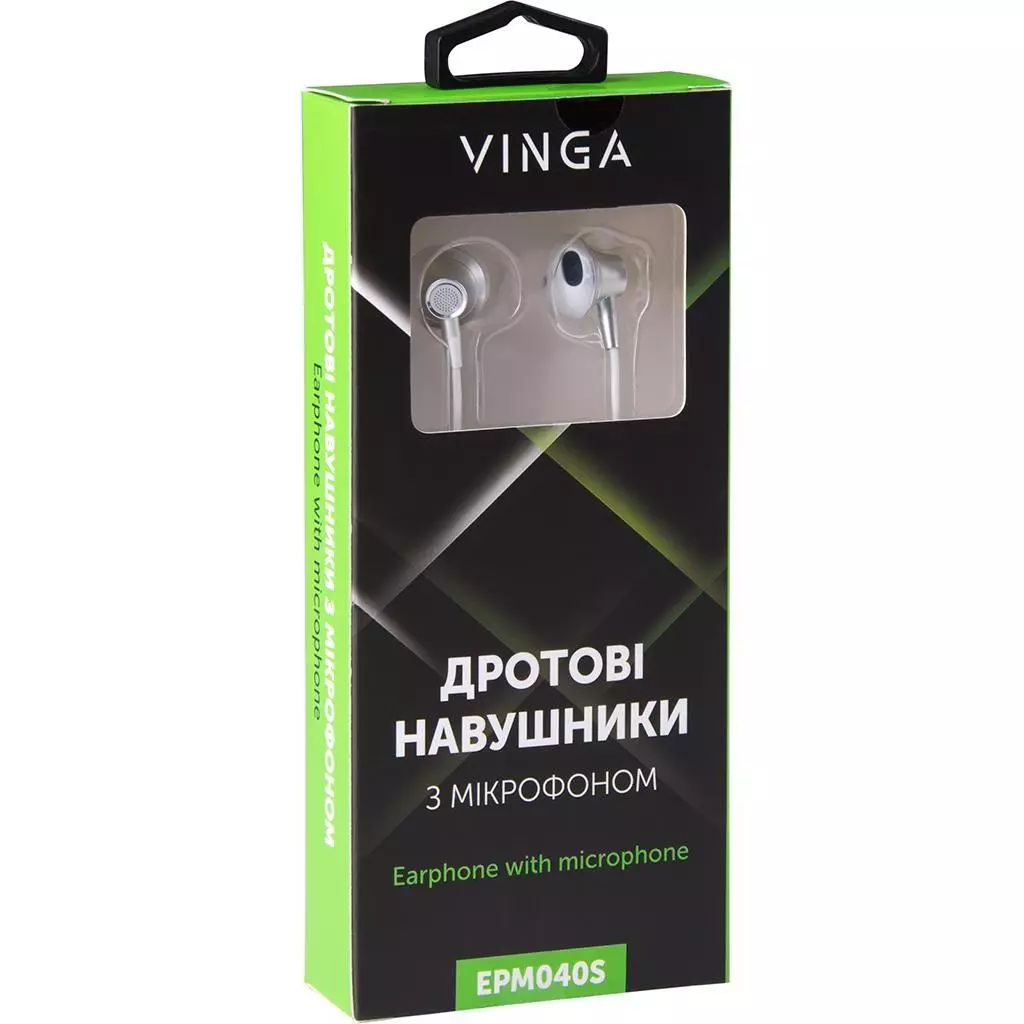 Наушники Vinga EPM040 Silver (EPM040S) - 3 Наушники Vinga EPM040 Silver (EPM040S) - 3