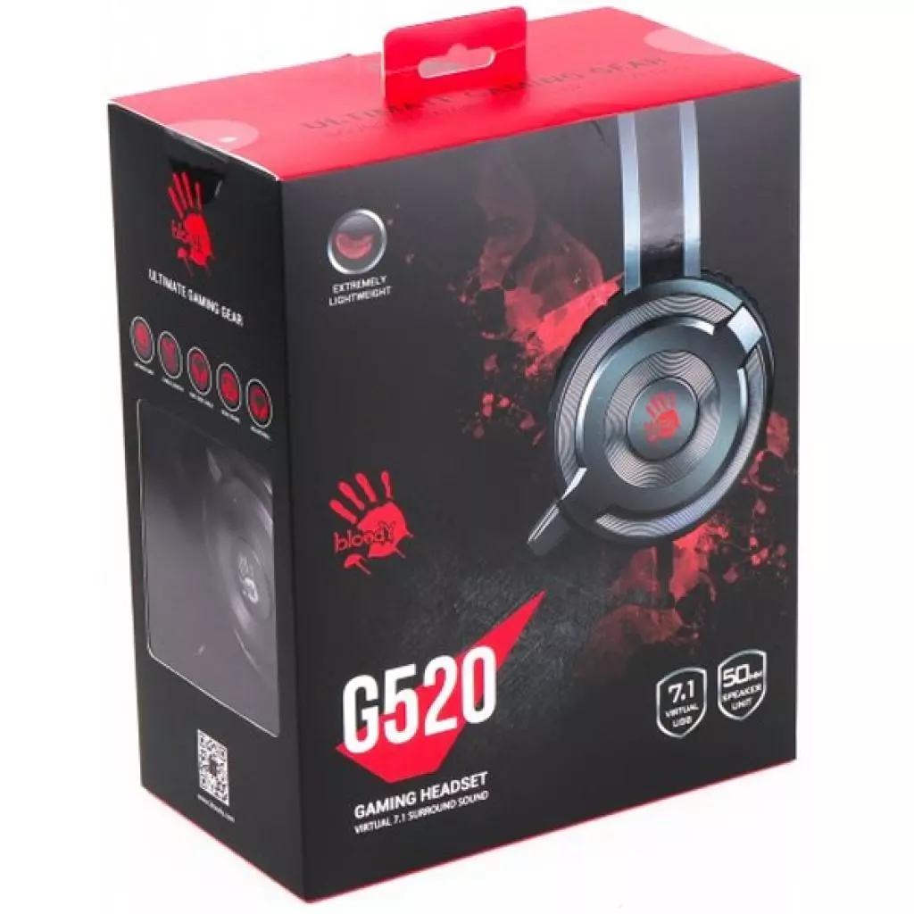 Наушники A4Tech Bloody G520 Grey - 3 Наушники A4Tech Bloody G520 Grey - 3