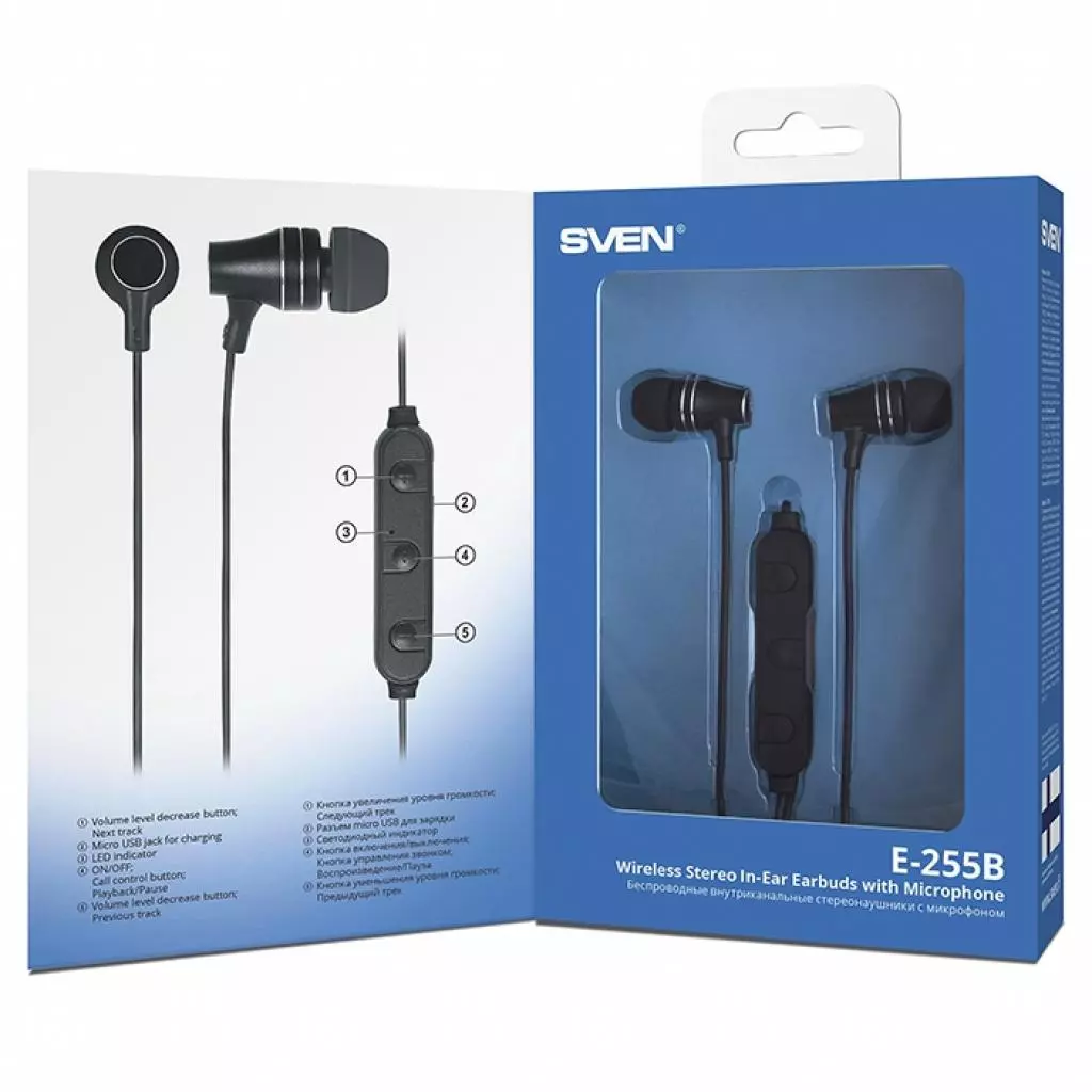 Наушники Sven E-255B Black (E-255B) - 5 Наушники Sven E-255B Black (E-255B) - 5